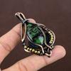 Ruby In Zoisite Handmade Copper Wire Wrap Pendant 2.95" n7B64