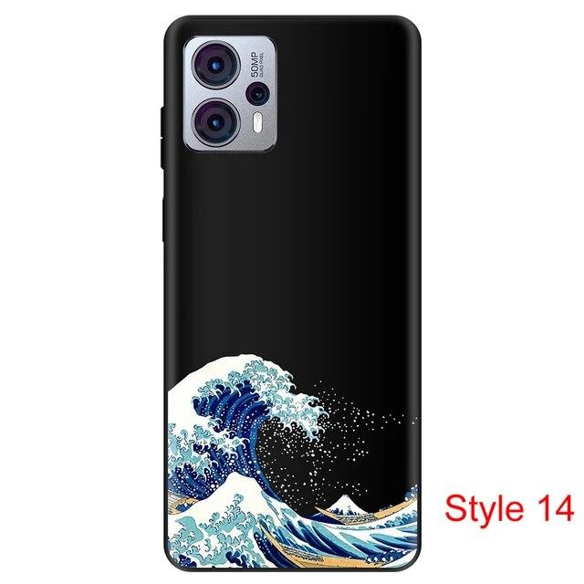 Чехол для Motorola Moto G23, пылезащитный черный чехол, силиконовый чехол 6,5 дюймов для MotoG23, противоударный мягкий бампер из ТПУ, полная защитная сумка