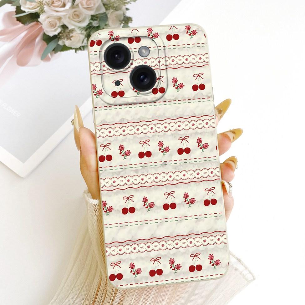 6.1'' Casing For iPhone 15 Case Fashion Cartoon Cute Funny Painted Silicone Phone Cover A3090 A2846 A3089 A3092