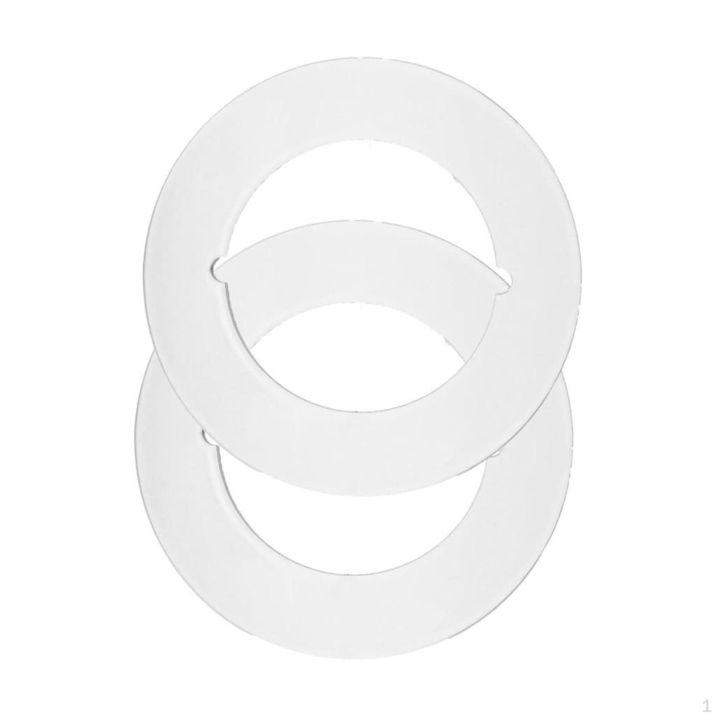 2 комплекта пластин для дверных ручек, для ремонта замка, внешний диаметр 3-1/2", отверстие