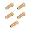 5PCS 3D Printer Brass Nozzle 0.4mm Extruder Nozzle for QIDI X Max3 Smart3 Plus3