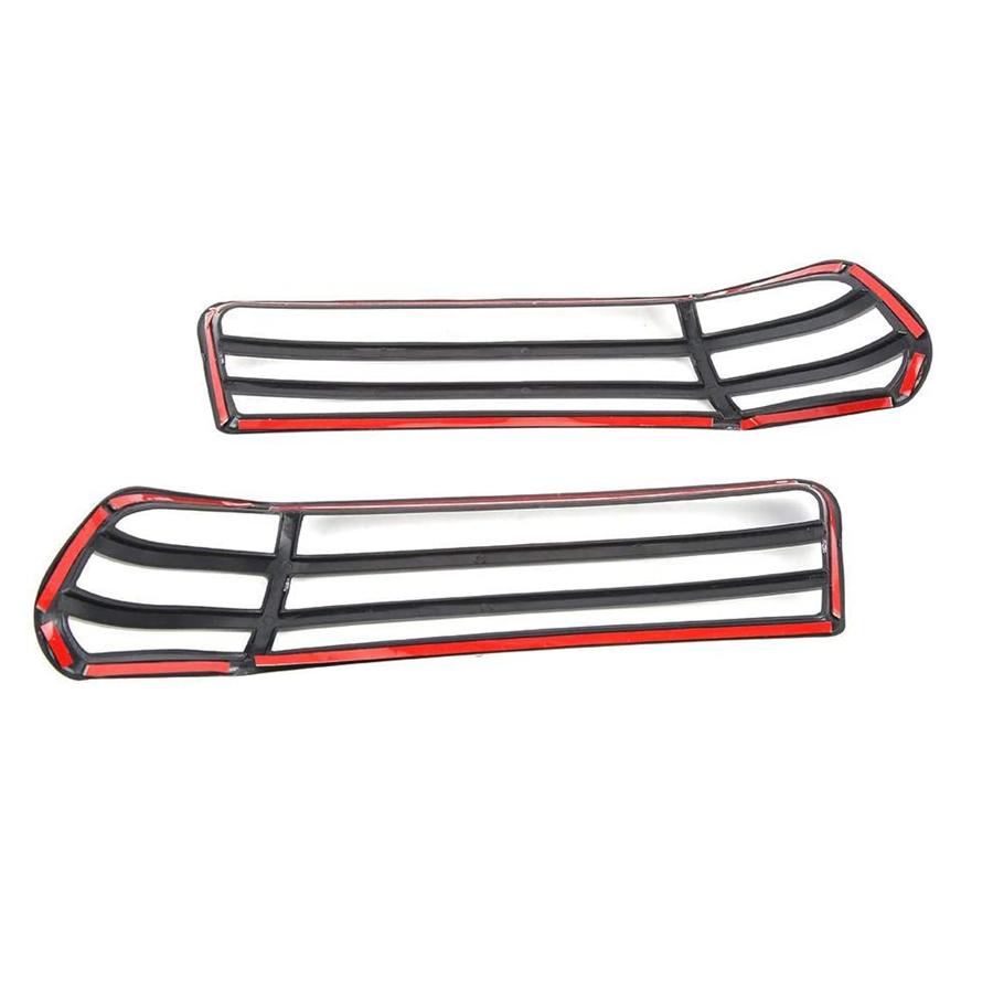 Black-Front Wheel Eyebrow Lamp Cover Trim For Jeep Wrangler JL,JT 2018-2022