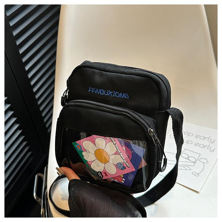 Стильная и простая холщовая сумка 2025 новая уличная тенденция сумка через плечо сумка кроссбоди коровья расцветка маленькая квадратная сумка