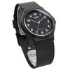 Casio Аналоговые часы MQ-24-1BL / MQ-24-7EL с уретановым ремешком, унисекс, черные, 24-часовой формат, белые, международная модель [импортные]