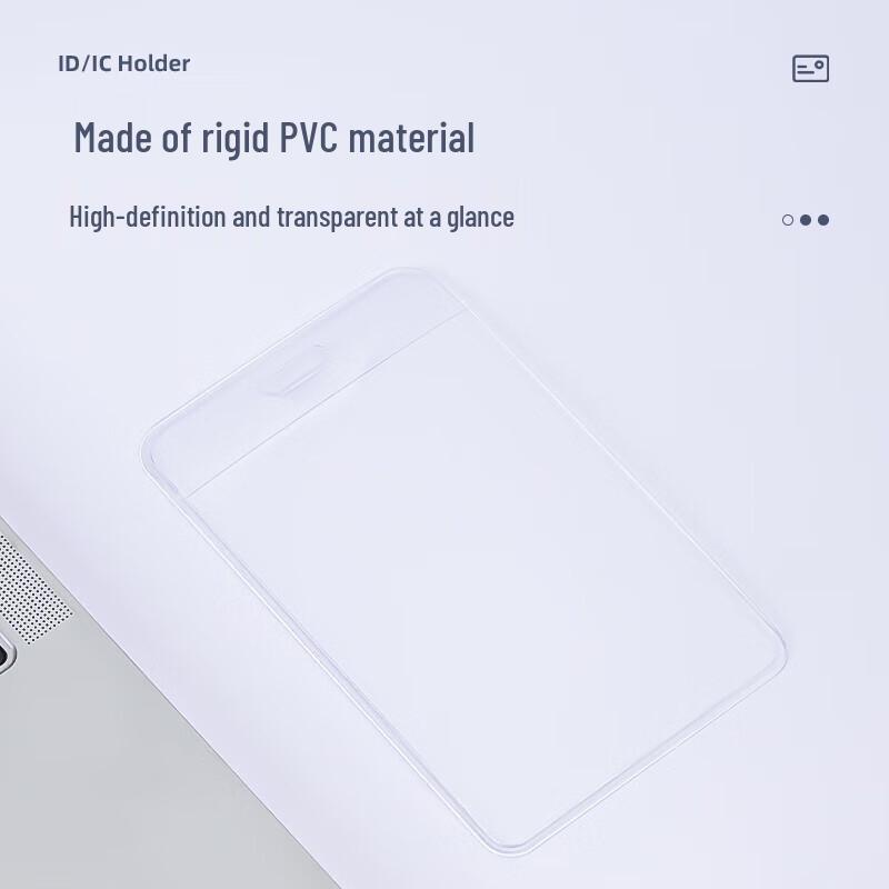 Deli PZ07 Вертикальный водонепроницаемый жесткий ПВХ держатель для ID-карты
