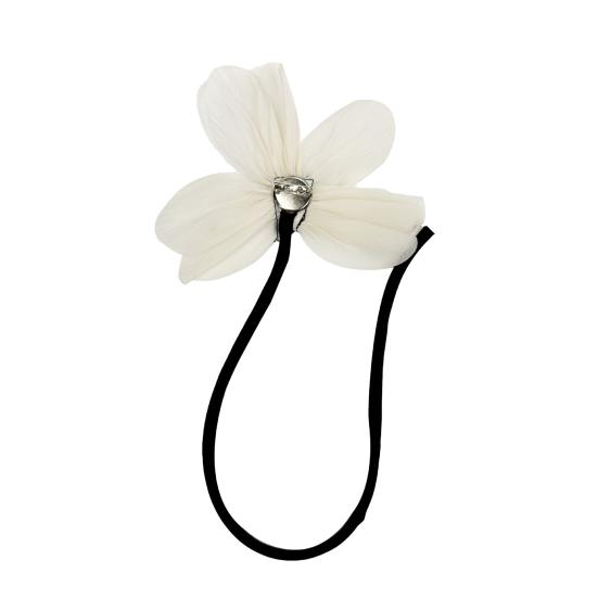 1 Pair Organza Fabric Brooch 3D Flower Ribbon Brooch Pin DIY Dress Top Jacket Decoration Wedding Party Jewelry Accessory