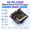4S 100W Bidirectional PD Fast Charging Module 20V 5A High Power Charge Discharge Board DC5.5 Smart Protocol Power Bank Storage