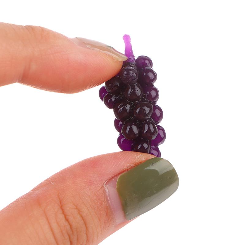 6 шт./компл. 1:12 Миниатюрный кукольный домик Фиолетовый Зеленый Виноград Кукольный домик Еда Кукольный Дом Аксессуары Игрушки