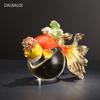 Home Decor Accessories Glass Enamel Ornaments Living Room Goldfish Crystal Ball Decorations Creative Gift for Store Opening