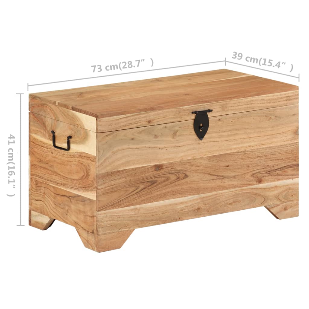 Solid Acacia Wood Chest