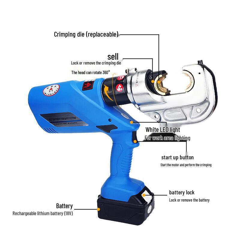 Taiyou EZ-400 Electric Hydraulic Crimping Battery Kit CN plug (adapter included)