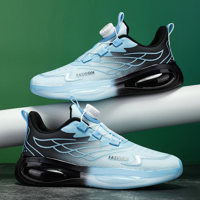 2025 Spring and Autumn Men's Shoes Large Size Air Cushion Mesh Breathable Casual Shoes Comfortable Running Shoes Thick Bottom Sneakers