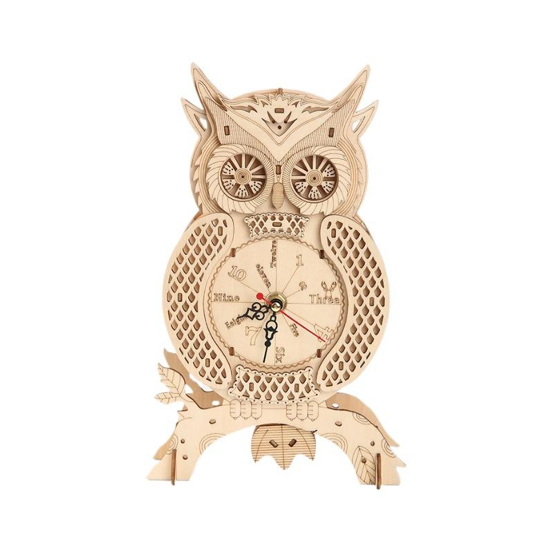 Cross-border New Owl 3D Three-dimensional Puzzle Wooden Toys Educational Assembled Toys DIY Creative Ornaments