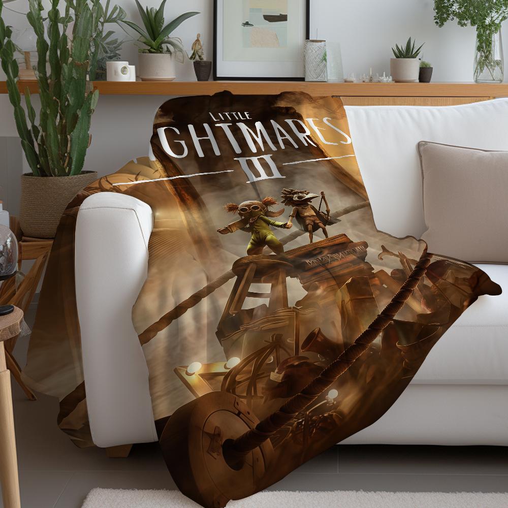 Game L-little N-nightmares Blanket Warm And Soft Suitable For Bedroom Living Room Sofa Bed Office Travel Camping