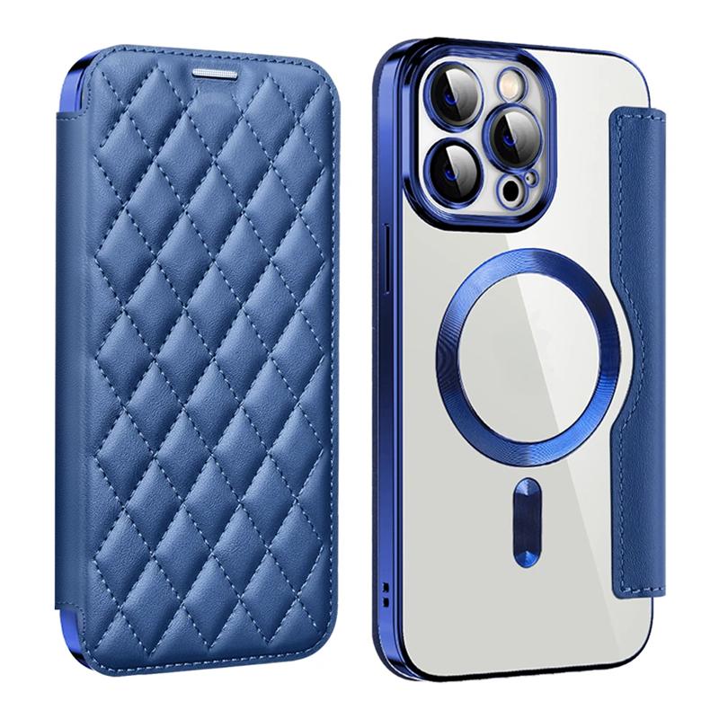 Magsafe держатель для карт магнитный кошелек кожаный чехол для телефона iPhone 16 Pro Max 15 14 Plus 13 12 11 беспроводная зарядка чехол-книжка