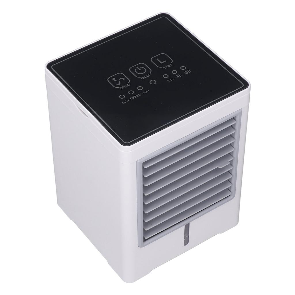 Портативный кондиционер Вентилятор 3 скорости ветра 470 мл Емкость Таймер сенсорная кнопка Персональный испаритель