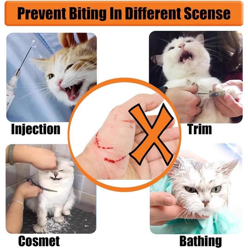 Cat Muzzle Transparent Cat Muzzle for Grooming Breathable Cat Mouth Cover for Anti Biting Adjustable Cat Grooming Mask for Cat,