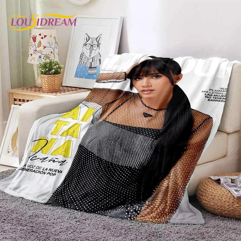 3D Cute Aitana Spanish Singer Soft Flannel Blanket for Beds Bedroom Sofa Picnic,Throw Blanket for Cover Outdoor Leisure Nap Gift