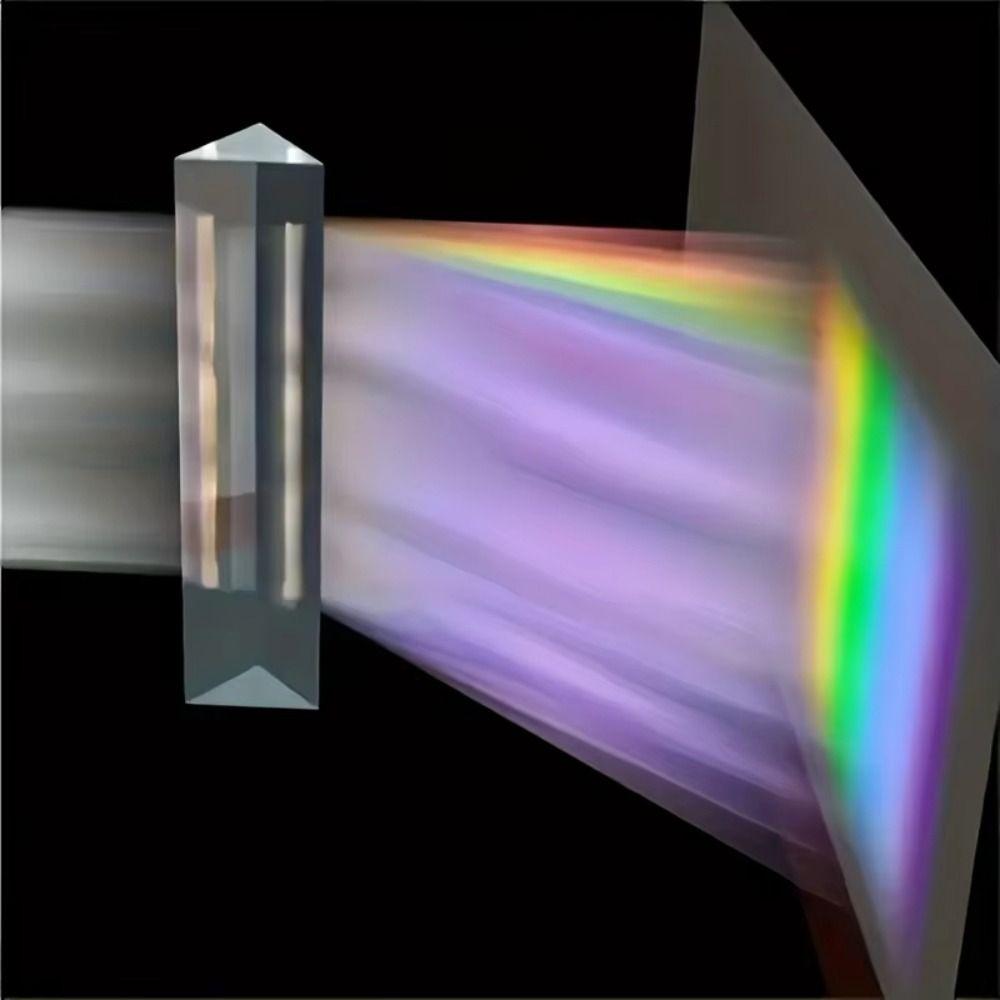 Seven Color Triangular Prism Length Size Crystal Prism Optical Prisms  Physics Teaching