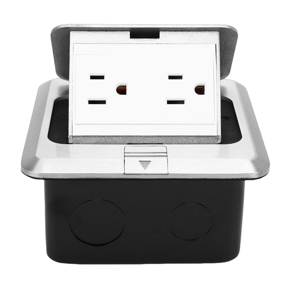 Recessed Desktop Outlet Box Socket Connection Power Strip 15A Fast Charging for Office Table Floor