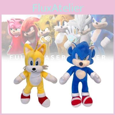 Очаровательная плюшевая игрушка Ежик, изображающая Наклза в ярком синем дизайне