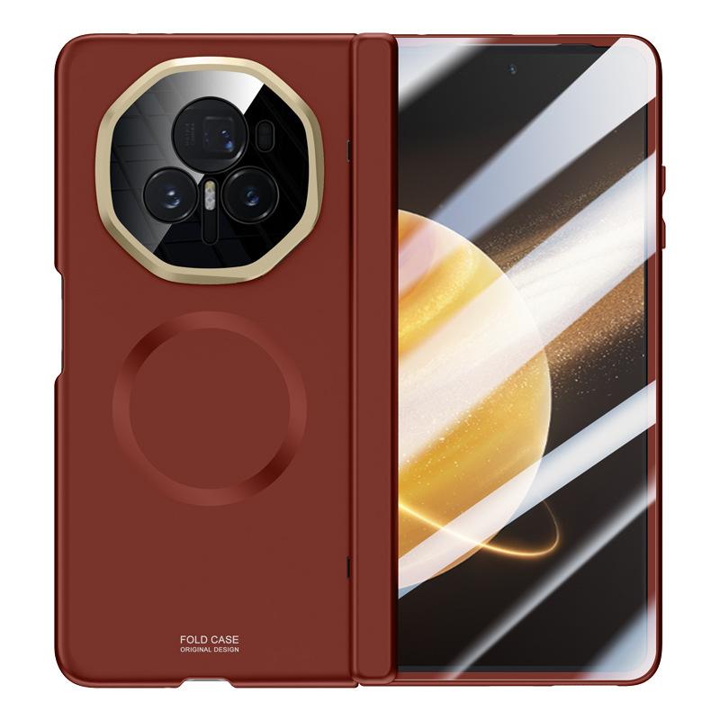 Business-friendly HONOR Magic V3 Phone Case Folding Matte Honor Magnetic Lens Stand Spring Hinge Sleeve
