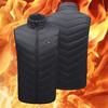 Унисекс Жилет с подогревом USB Куртка с подогревом 3 температурных режима 2 зоны Жилет Пальто Стойка воротник Ветрозащитный Утепленный Электрическое Термопальто