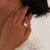 Женское кольцо-печатка на заказ, Кольцо с именем, Минималистичное штабелируемое кольцо-полоска Размер 6-12