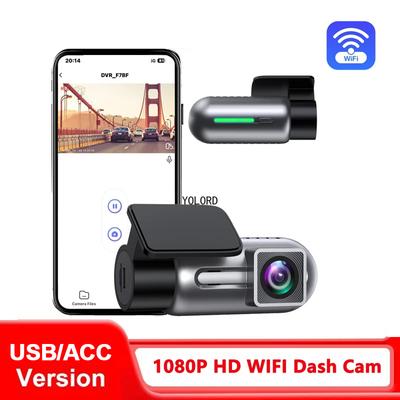 Мини-небольшой Wi-Fi видеорегистратор FHD 1080P Автомобильный видеорегистратор DVRs 24-часовой парковочный монитор камера циклическая запись видеорегистратор