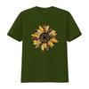 Leopard Sunflower T Shirt Print Botanical Mothers Day Gift Unisexs Flowers Vintage Breathable Comfortable Fashion