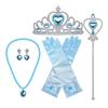 Princess Dress Up Costume Accessories Crown Scepter Necklace Earrings Gloves Set