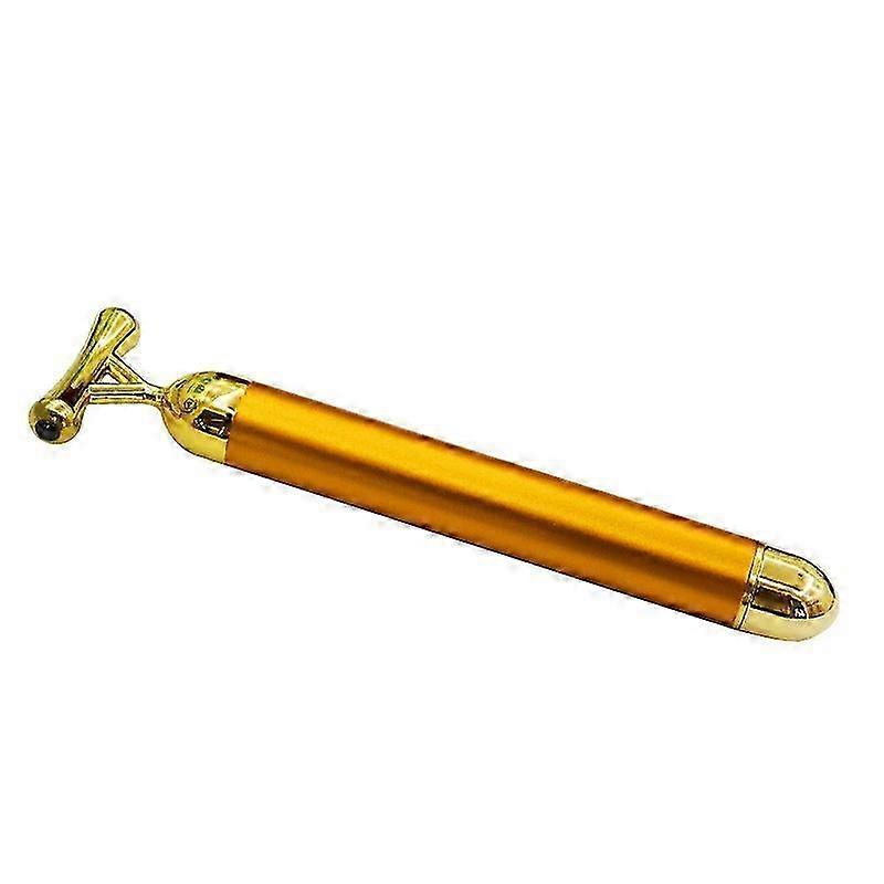 2025 Facial massager rollers Golden 3D roller electric facial rollers and T-shaped facial roller massager set