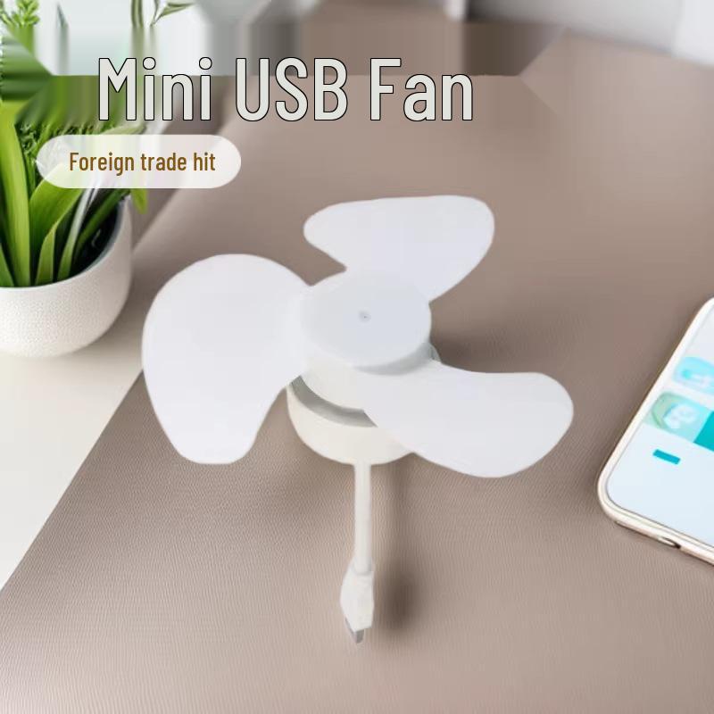 2026 Маленький автомобильный вентилятор с питанием от USB и Power Bank, с регулировкой на 360°, Портативный офисный вентилятор
