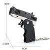 1PC Mini Keychain Gun Rubber Band Gun Toy Gun Shooting Pistol Alloy Kid Outdoor Activities Party Game Birthday Gift for Children