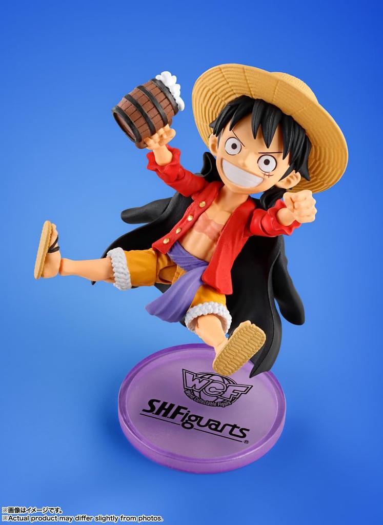 TAMASHII NATIONS World Collectable Figure x ONE PIECE Monkey Luffy 75 мм окрашенная подвижная фигурка SHFiguarts D. приблизительно. ПВХ и АБС