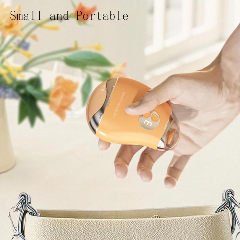 2024 New Electric Nail Clipper with 3 Speeds, 2 in 1 Trimming & Polishing, Automatic Grinding Nail Clipper (White)