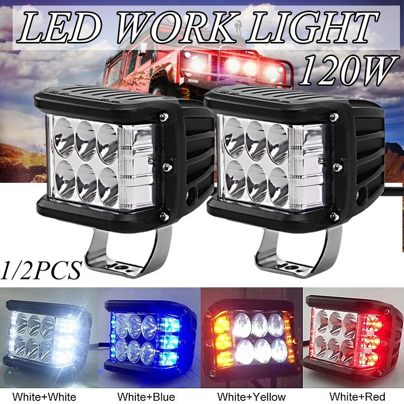 4" Inch 300W LED Work Light Strobe Light Waterproof Car Work Light Headlight Flood Light