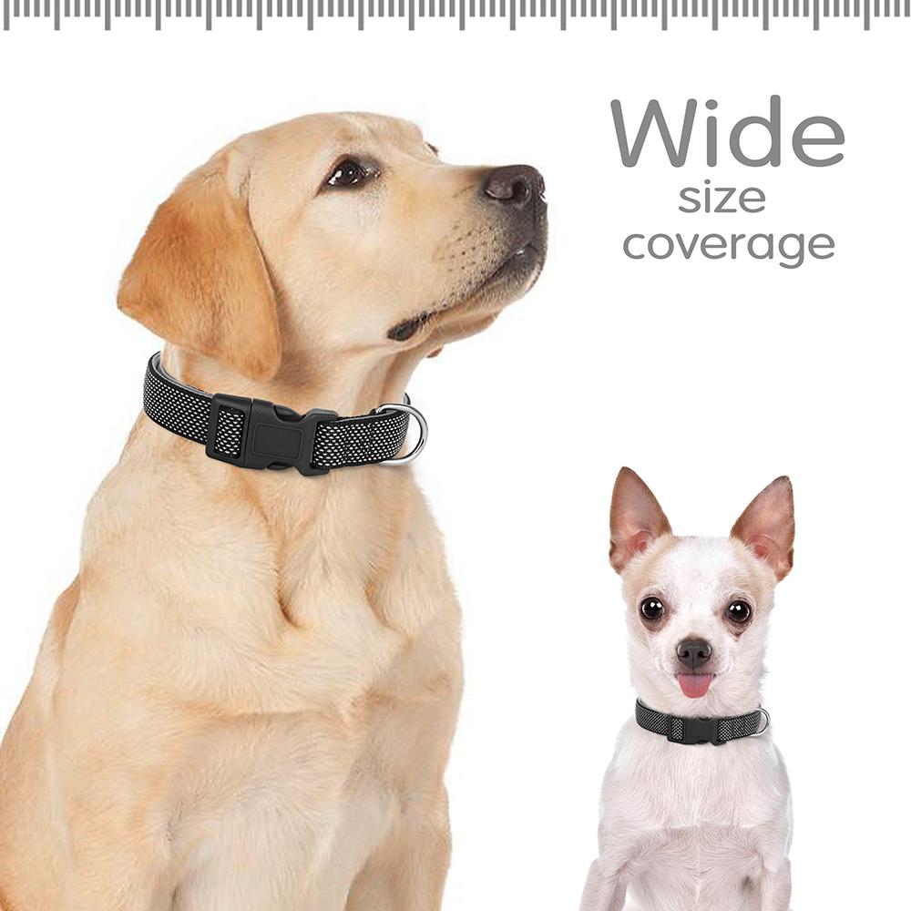 Светоотражающий ошейник для собак, прочный нейлоновый ошейник для собак, ожерелье, регулируемые ошейники для щенков для маленьких и больших собак, мопсов, безопасность в ночное время