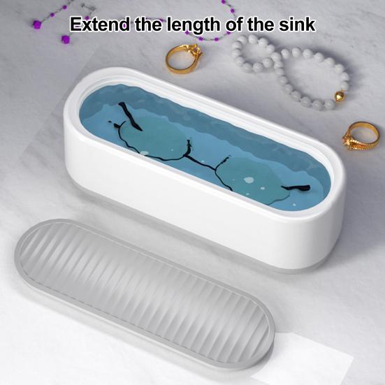 Ultrasonic Glasses Cleaner Professional High Frequency Jewelry Cleaner Machine Battery Powered Rings Jewelry Dentures Eyeglasses Cleaning Tools