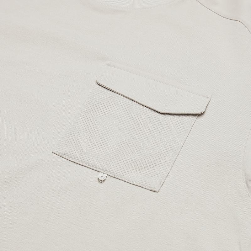 Fila Explore Series Минималистичный стиль Повседневная Универсальная Футболка с коротким рукавом Женские топы Цвет риса A11W527126F-BG