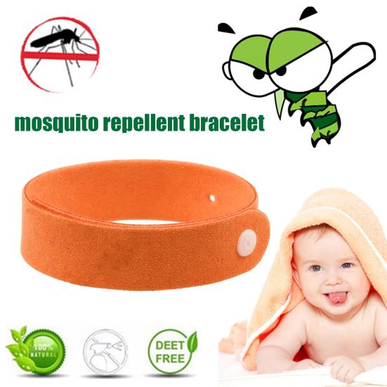 Детский браслет против комаров, регулируемый браслет без ДЭТА, домашние и уличные браслеты из микрофибры от комаров