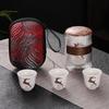 Shangqi White Porcelain Portable Travel Tea Set