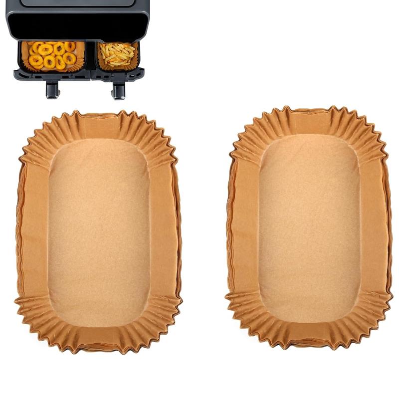 100x Air Fryer Liners Disposable Paper Liners Non Stick Parchment for Ninja Dual