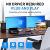 KVM-переключатель для двух мониторов   USB 3.0   -совместимый KVM   2 монитора 3 ПК 4K@60Hz 2K@144Hz, эмулятор EDID, KVM для двух мониторов   с 4 портами USB 3.0
