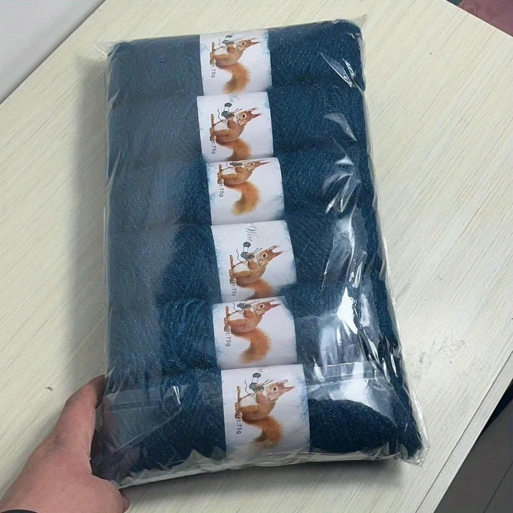 6 шт./75 г/шт. Однотонная мягкая пряжа для вязания спицами и крючком Свитера, Шарфы, Шапки для детей, Мягкая толщина, Пряжа для вязания крючком