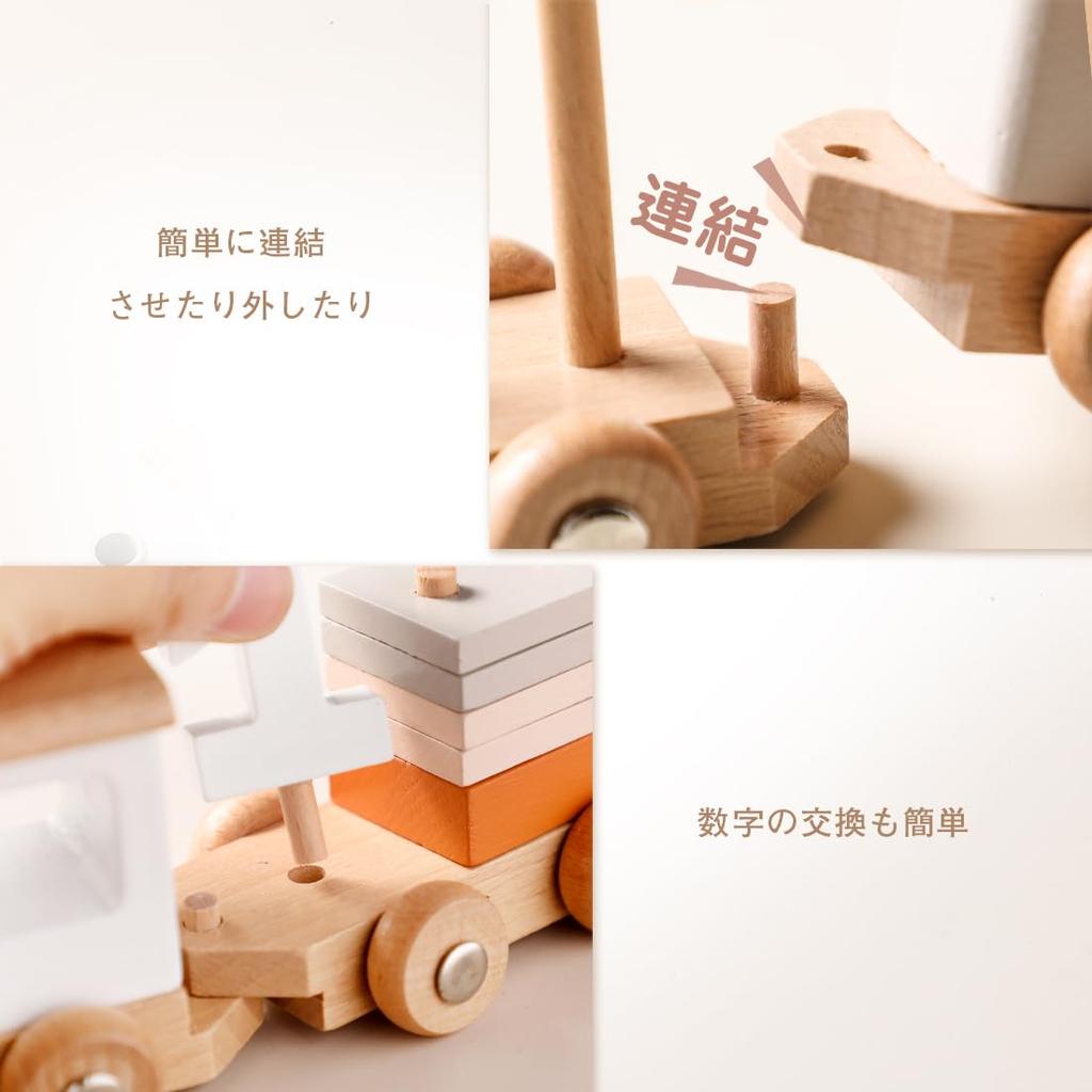 Mamimami Home Building Baby Train Building Stacking Educational Color Fingertip Growth Newborn 1 Year 2 Years 3 Years Baby Birthday Gifts Blocks,