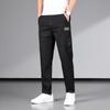Летние тонкие повседневные брюки, мужские прямые деловые брюки, новые весенние и летние брюки из эластичного денима, мужские брюки
