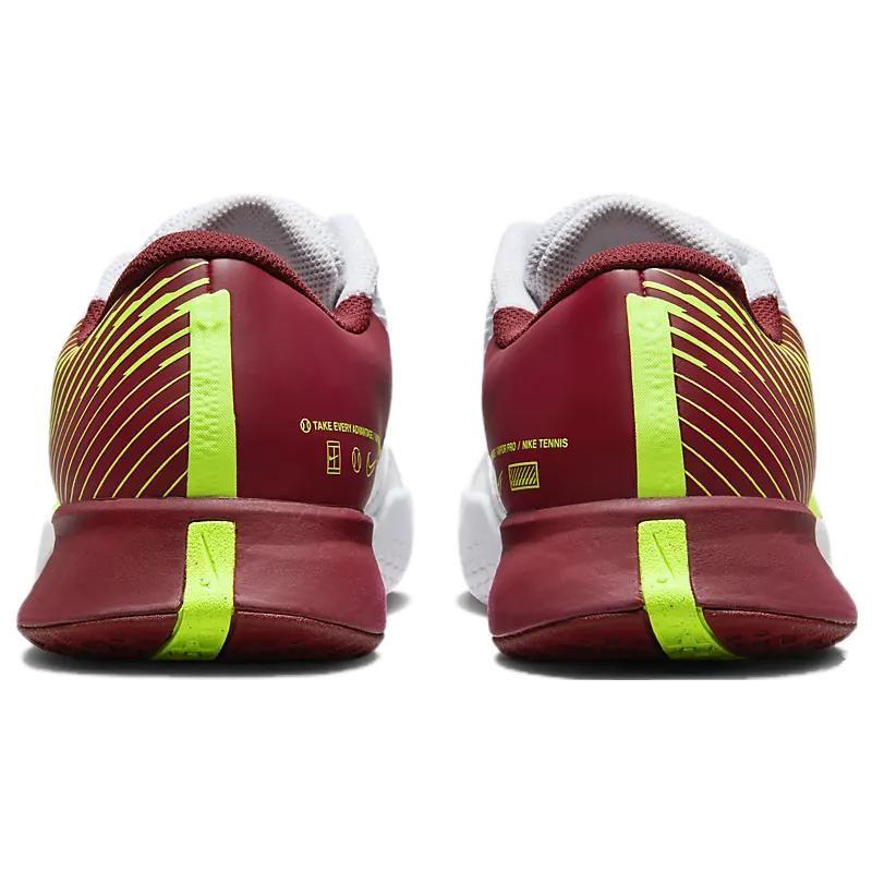 Nike Теннисные мужские кроссовки Court Air Zoom Vapor Pro 2 HC Белый Командный Красный Лаймовый Взрыв DR6191-104
