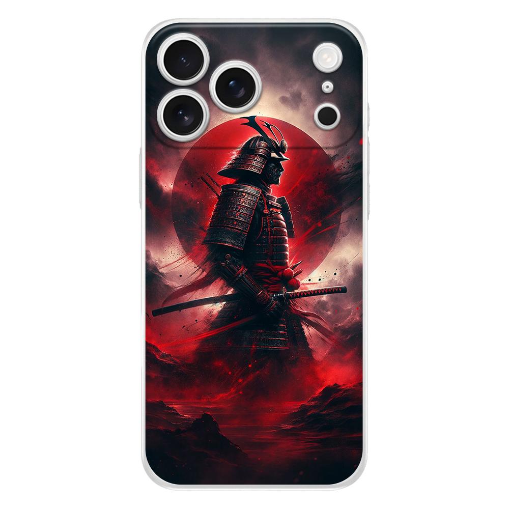 Мягкий чехол для телефона для iPhone 17 Air 16E 16 11 15 14 Pro MAX 12 13 7 8 Plus SE Пасхальный чехол Защита Японский Бусидо Самурай