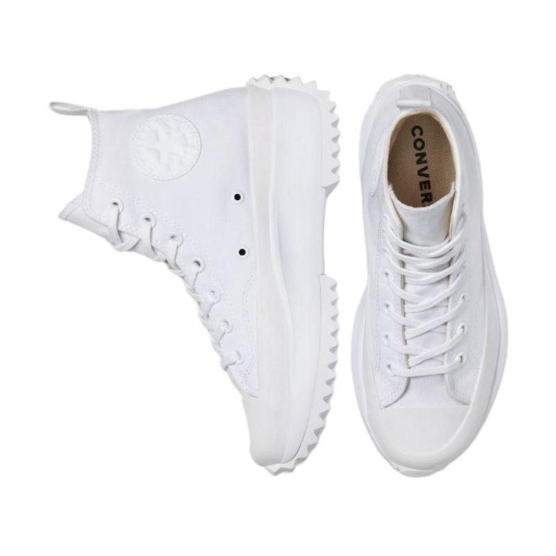 Converse Run Star Hike Удобные и Универсальные Высокие Эспадрильи Унисекс Белые
